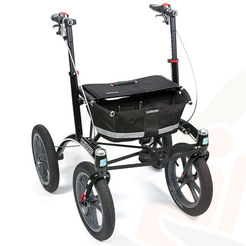 Rollator Trionic Walker 14er - ergonomische outdoor rollator met stuurwiel stabilisatie systeem